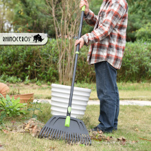 Großhandel wettbewerbsfähiger Preis Teleskop Griff 21 Zinken Künstliche Gartenwerkzeug Gras Rake